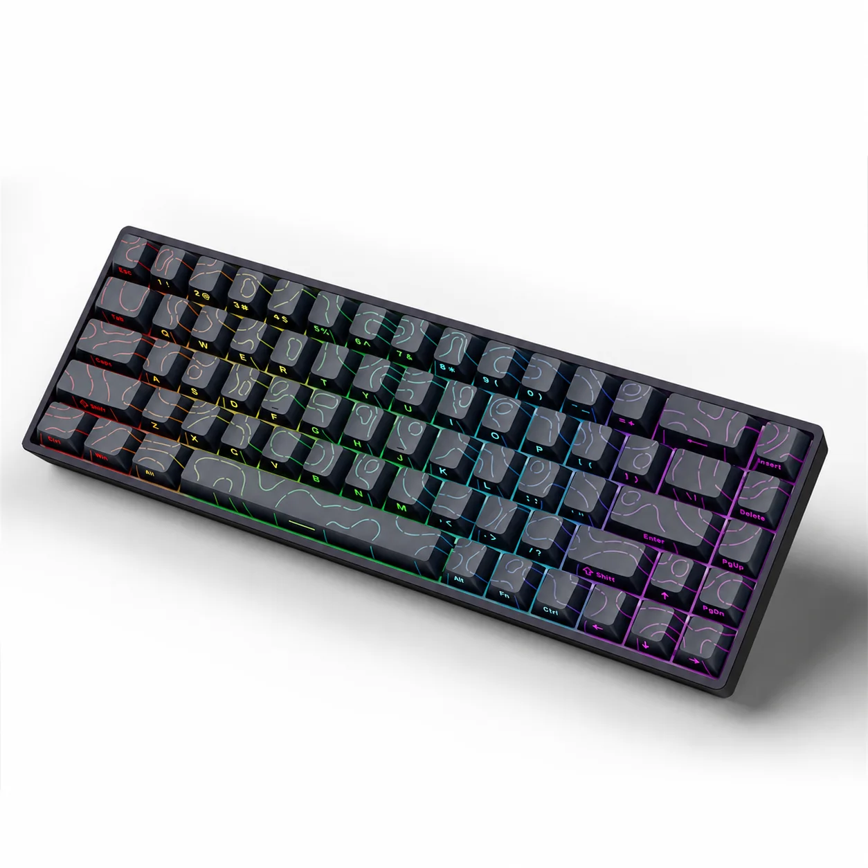 GK68HE black magnetic keyboard