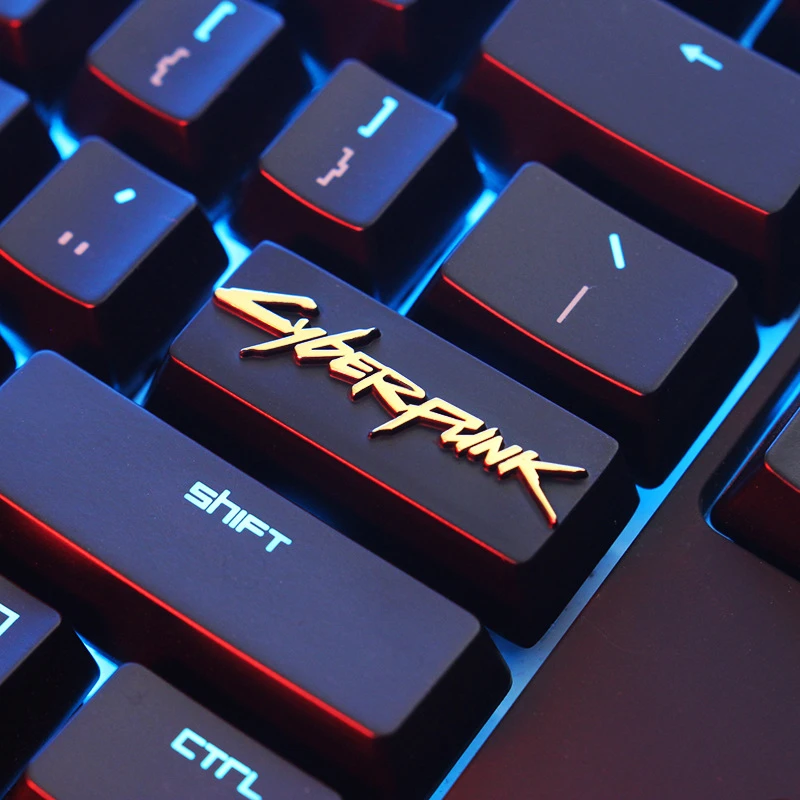 Cyberpunk 2.25U metal keycap
