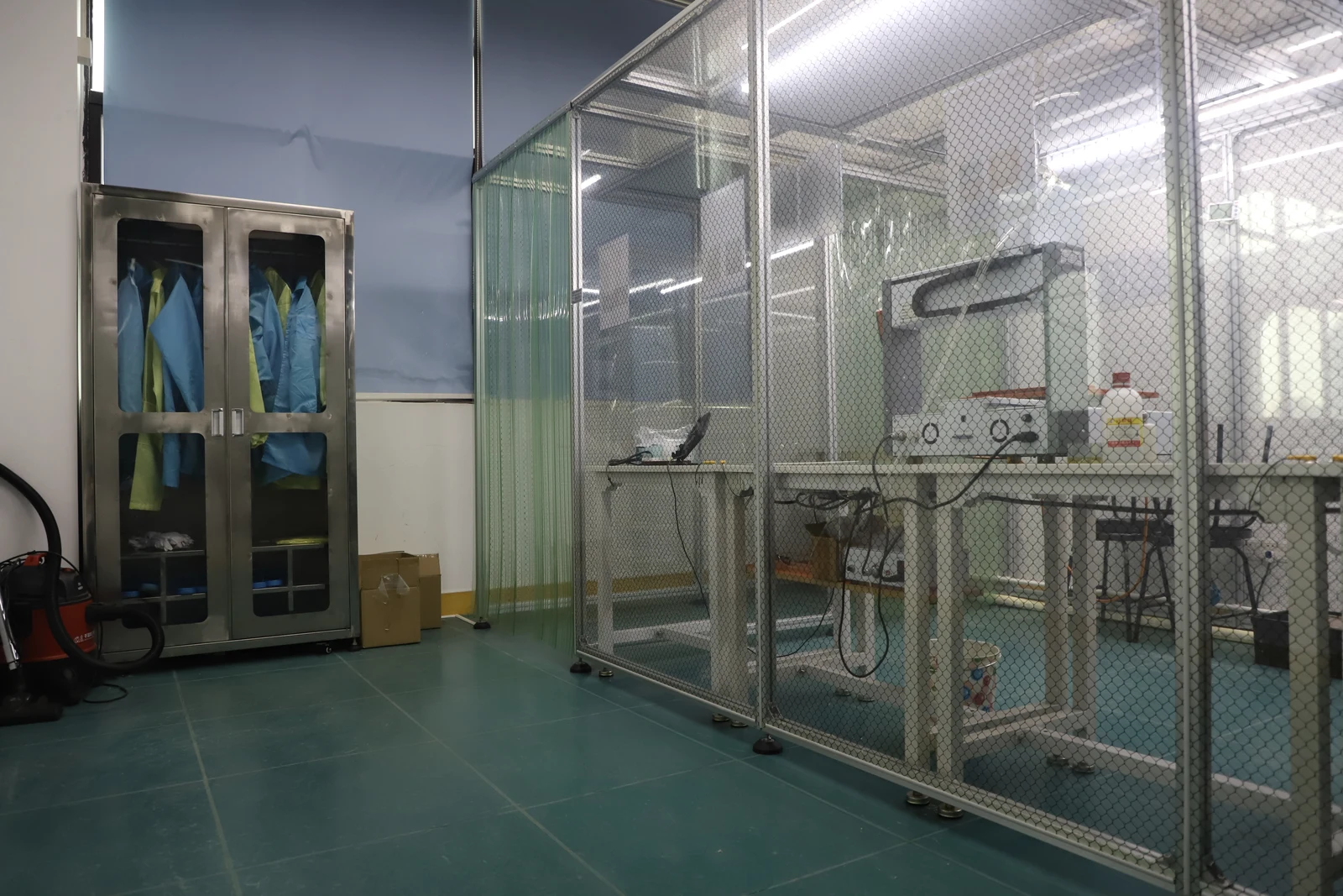 Controlled laboratory room at a manufacturing partner