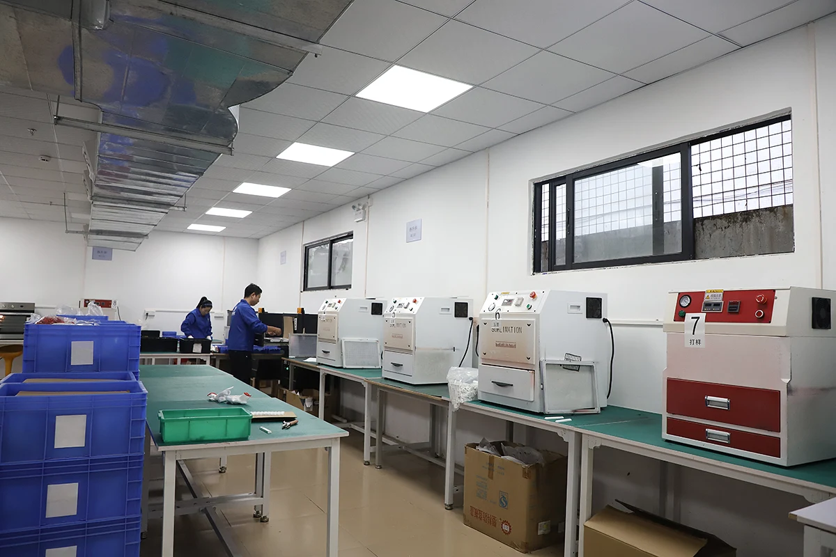 Keycap production equipment room